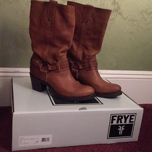 Frye Jane belted harness boot
